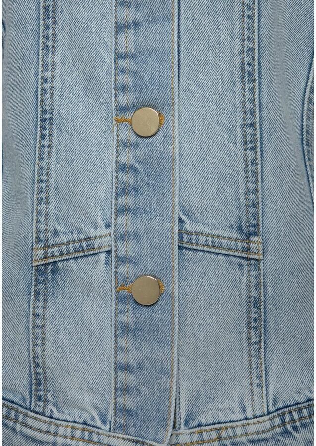 Vivance Jeansjack met pofmouwen en knopen decoratieve zakken denim - Foto 2