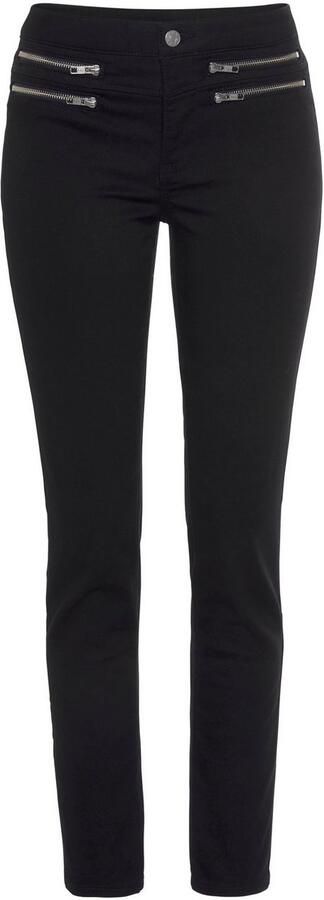 Vivance Jeggings met ritsdetails elastische skinny jeans basic - Foto 5