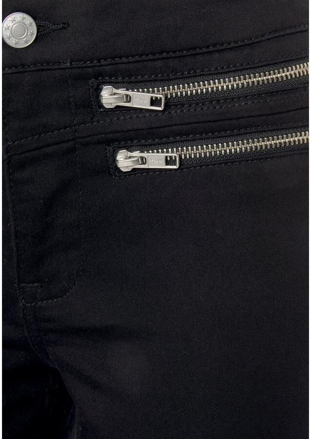 Vivance Jeggings met ritsdetails elastische skinny jeans basic