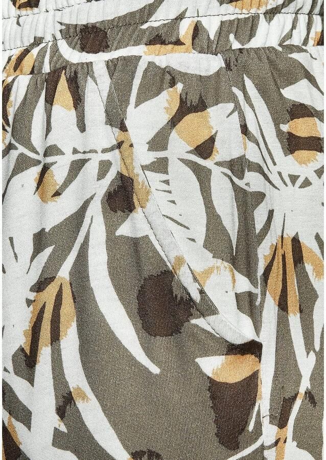 Vivance Jerseybroek met alloverdruk lichte zomerbroek met zakken strandbroek - Foto 4