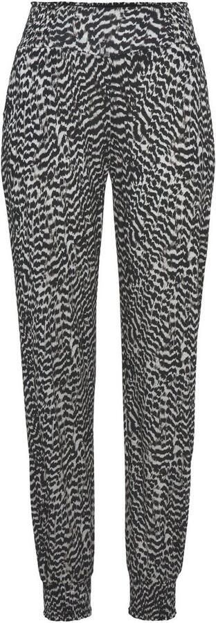 Vivance Jerseybroek met animal print en zakken elastische tailleband zomerbroek - Foto 6