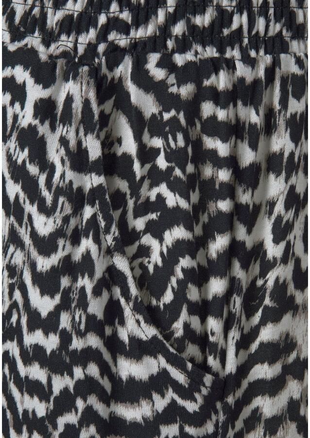 Vivance Jerseybroek met animal print en zakken elastische tailleband zomerbroek - Foto 3