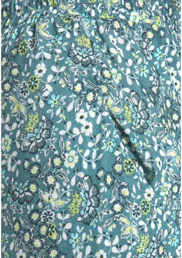 Vivance Jerseybroek met bloemenprint en zakken elastische tailleband strandbroek - Foto 4