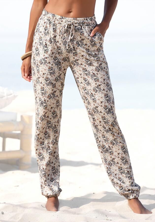 Vivance Jerseybroek met bloemenprint en zakken zomerbroek elastisch - Foto 8