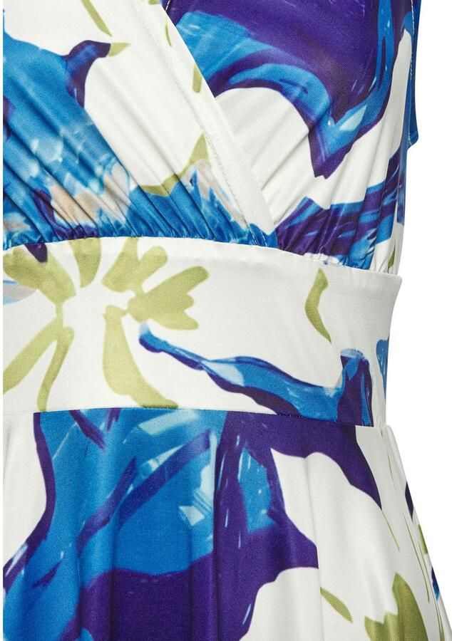 Vivance Jerseyjurk in wikkel-look getailleerde minijurk zomerjurk - Foto 3