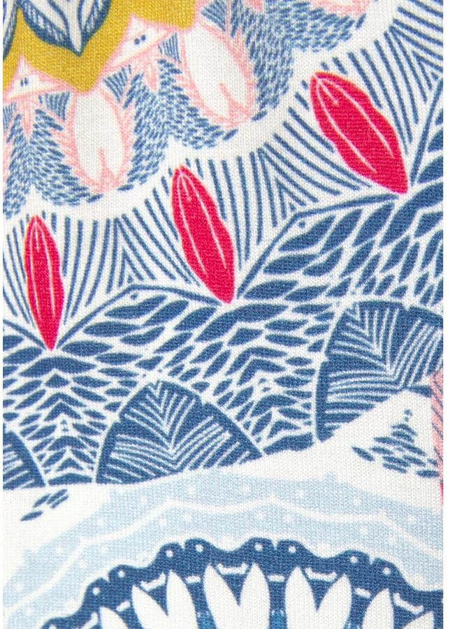 Vivance Jerseyjurk met all-over print en v-hals kleurrijke zomerjurk - Foto 2