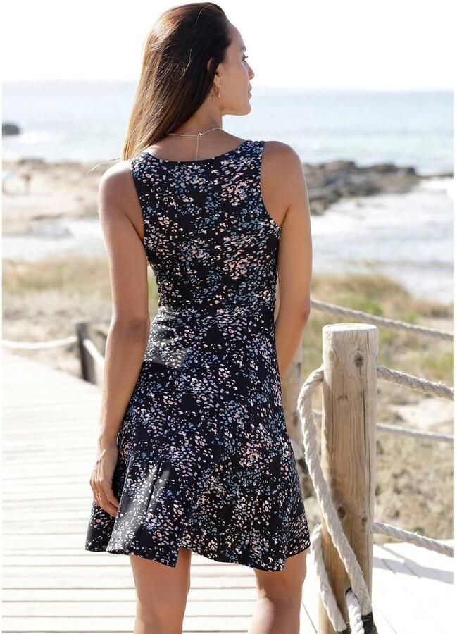 Vivance Jerseyjurk met all-over print in wikkel-look zomerjurk strandjurk