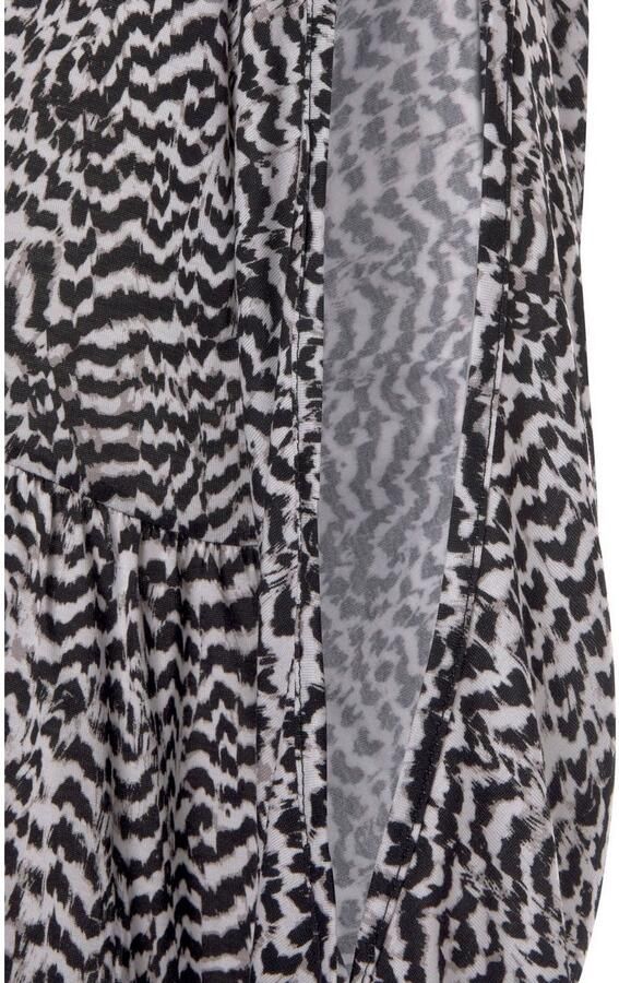 Vivance Jerseyjurk met animal print en v-hals 3 4 mouwen zomerjurk strandjurk - Foto 3