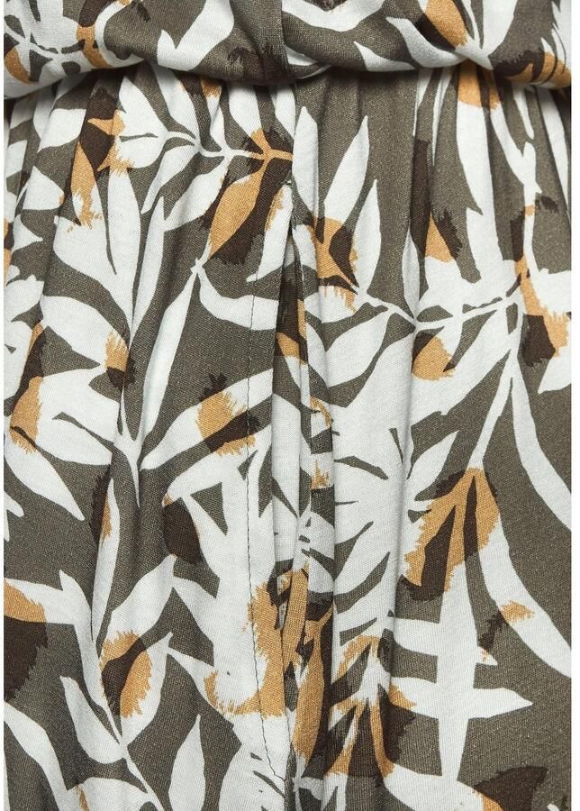 Vivance Jerseyjurk met bladerenprint korte zomerjurk strandjurk