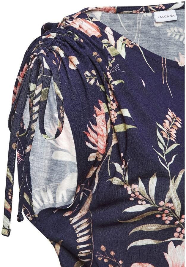 Vivance Jerseyjurk met bloe print losse zomerjurk strandjurk - Foto 4