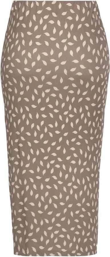 Vivance Jerseyrok met plooien aan de zijkant en split midi rok met all-over print - Foto 6