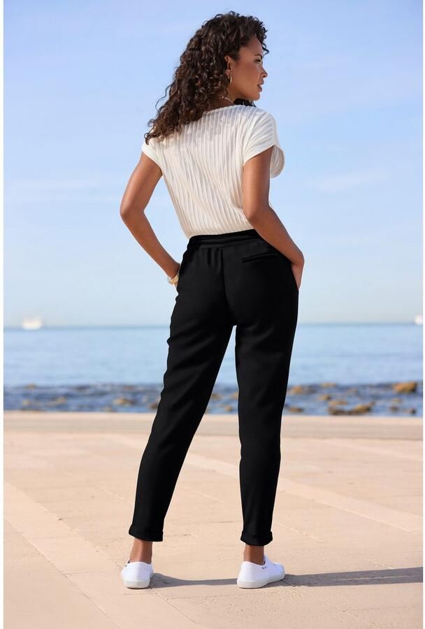 Vivance Joggingbroek met praktische insteekzakken instapbroek casual-chic - Foto 2