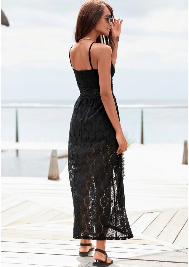 Vivance Kanten jurk met ingenaaide shorts festival zomerjurk strandmode