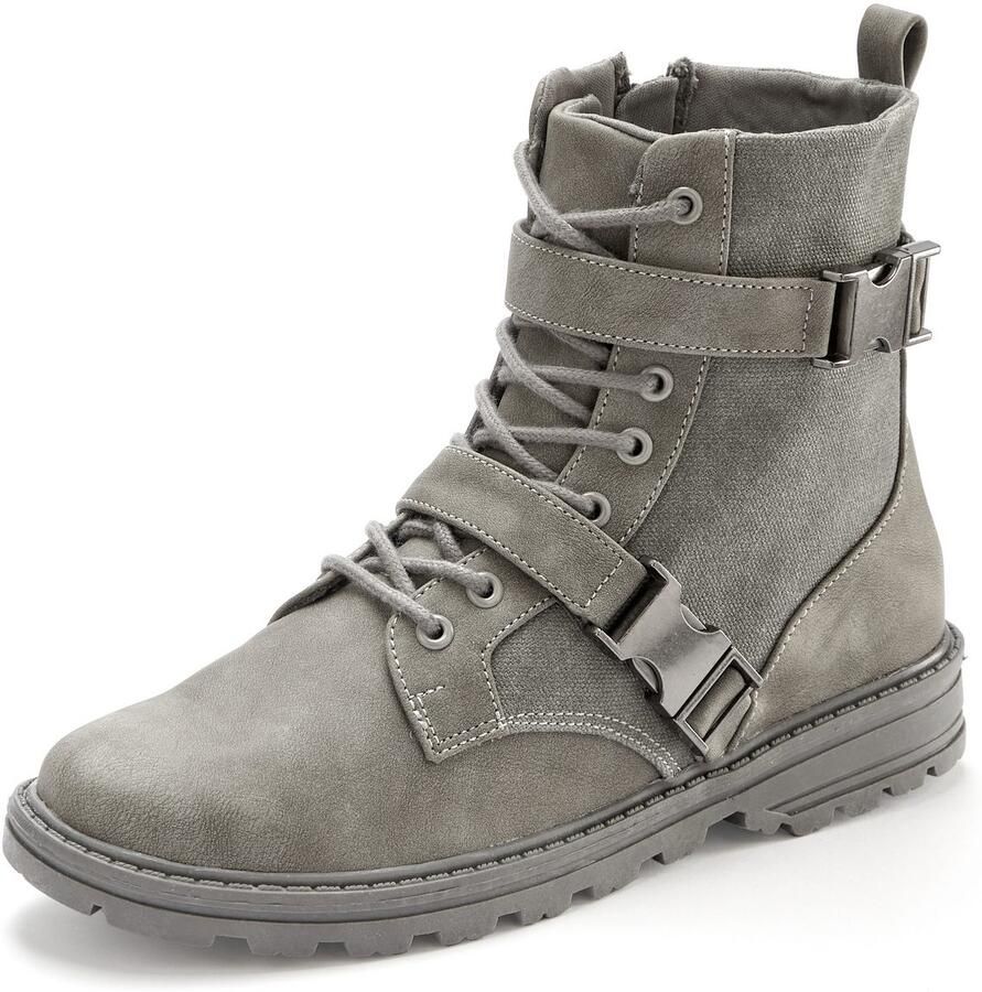 Vivance Laarsjes Laarzen Boots met modieuze siergespen vegan