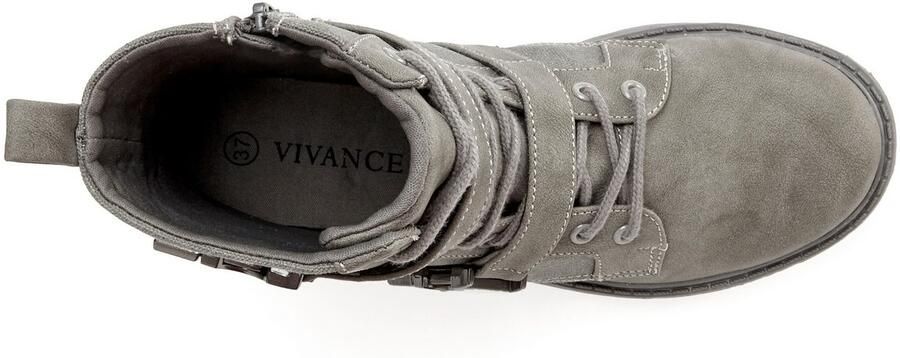 Vivance Laarsjes Laarzen Boots met modieuze siergespen vegan - Foto 4