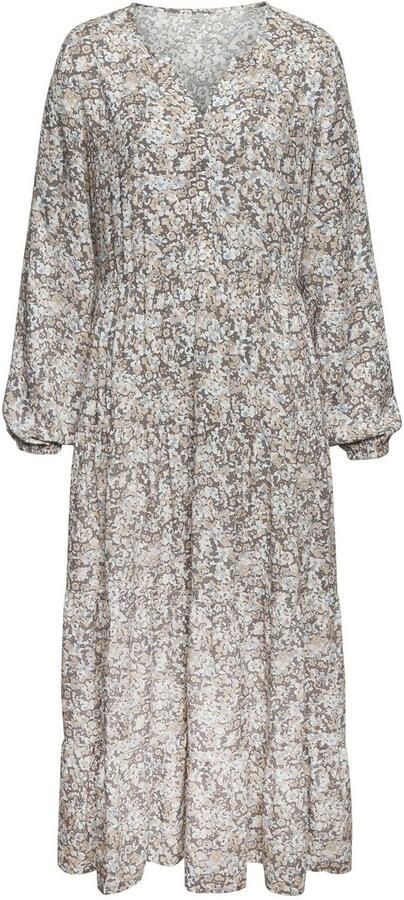 Vivance Maxi-jurk met all-over print en volants lange mouwen jurk met print casual-chic - Foto 8