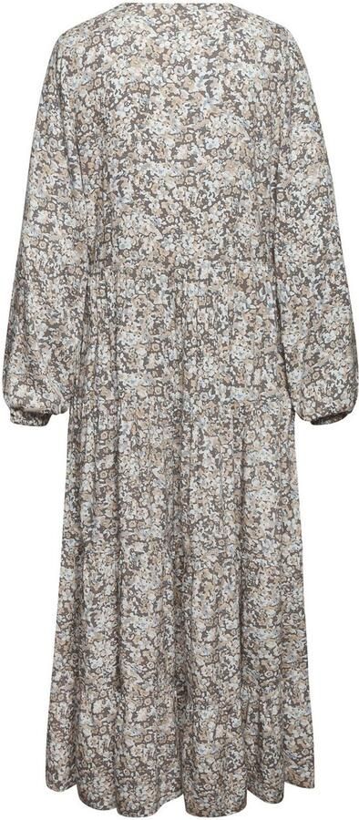 Vivance Maxi-jurk met all-over print en volants lange mouwen jurk met print casual-chic - Foto 7