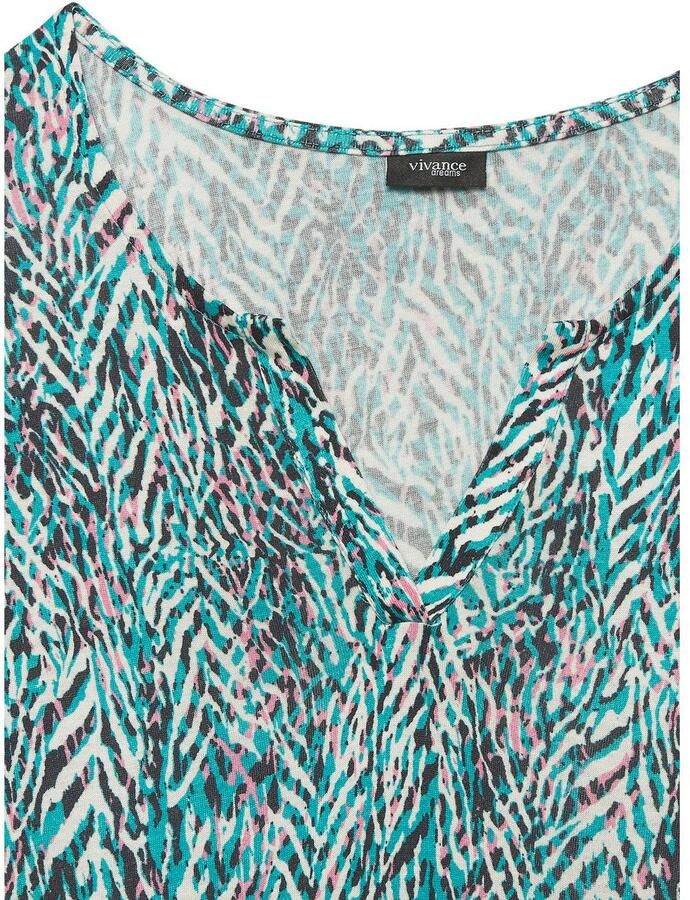 Vivance Maxi-jurk met alloverdruk lange zomerjurk van jersey casual