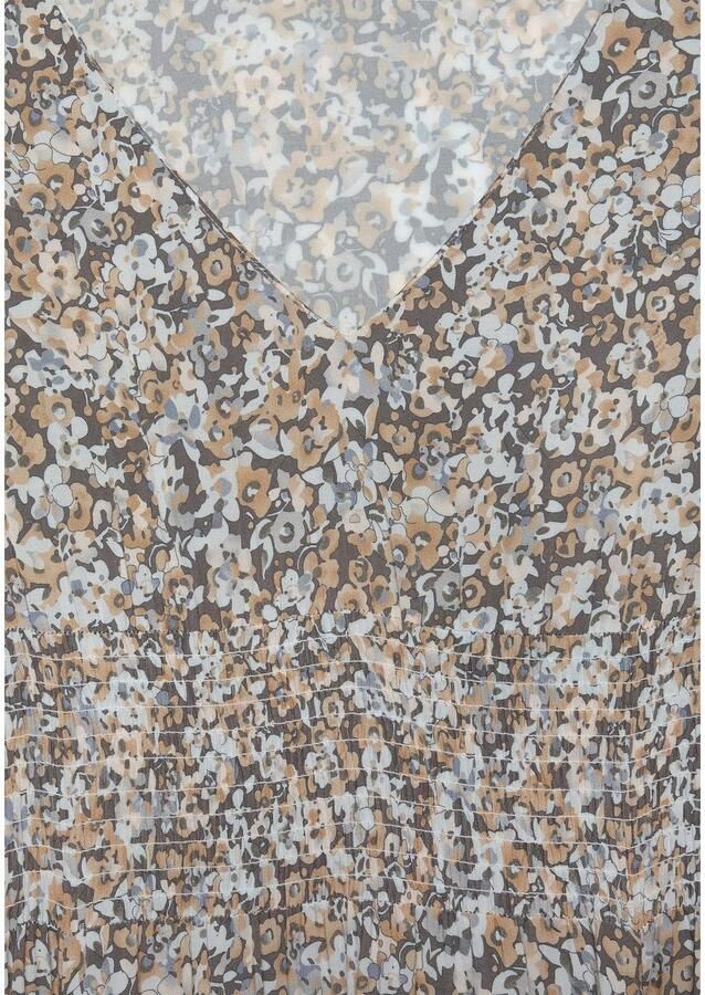 Vivance Maxi-jurk met bloemenprint en v-hals luchtige zomerjurk