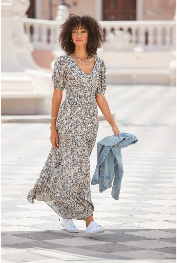 Vivance Jeansjack met pofmouwen en knopen decoratieve zakken denim - Foto 9