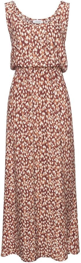 Vivance Maxi-jurk met diepe ruguitsnede drukjurk damesjurk lang - Foto 5