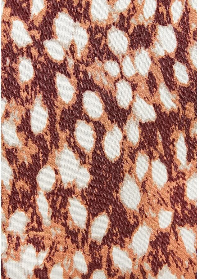 Vivance Maxi-jurk met diepe ruguitsnede drukjurk damesjurk lang