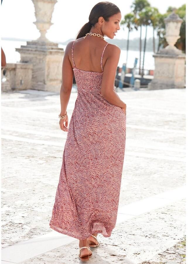 Vivance Maxi-jurk met grafische all-over print en zakken zomerjurk strandjurk - Foto 2