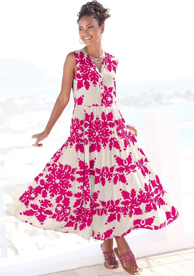 Vivance Maxi-jurk met volants zomerjurk - Foto 6