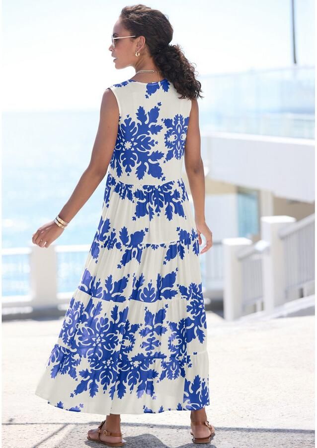 Vivance Maxi-jurk met volants zomerjurk - Foto 2