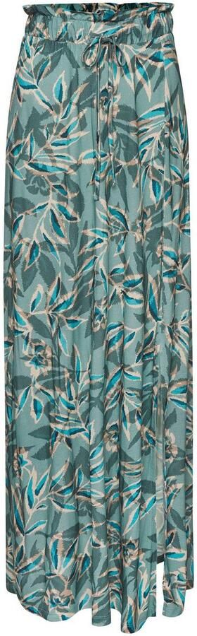 Vivance Maxirok met alloverdruk en elastische tailleband lange zomerrok met split - Foto 8