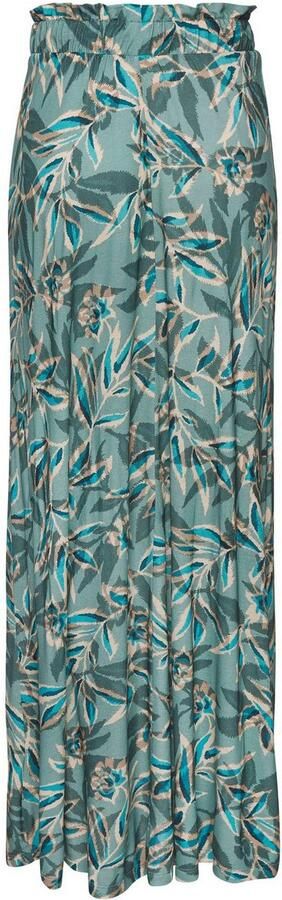 Vivance Maxirok met alloverdruk en elastische tailleband lange zomerrok met split - Foto 7