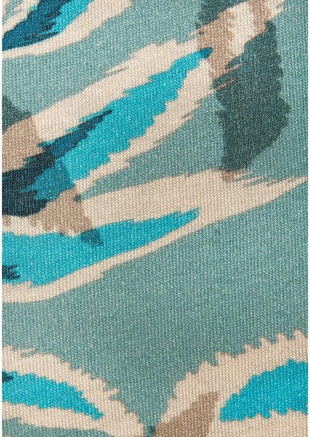 Vivance Maxirok met alloverdruk en elastische tailleband lange zomerrok met split - Foto 3