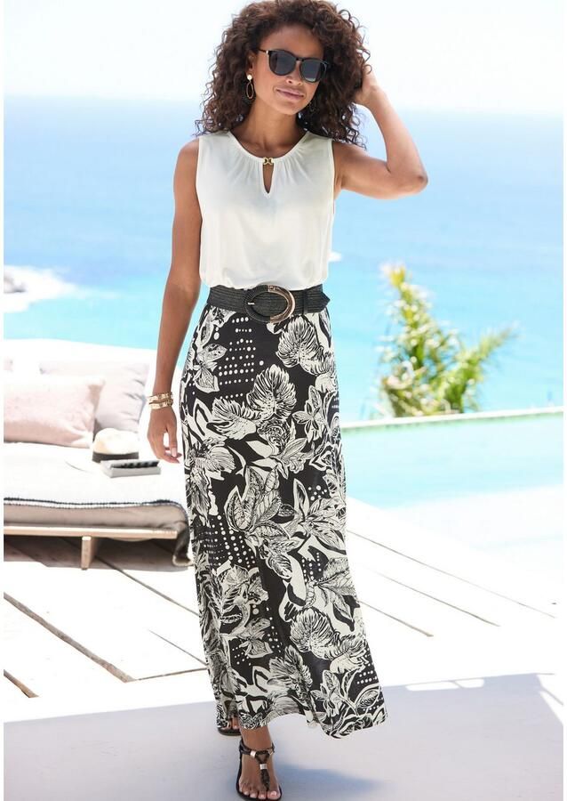 Vivance Maxirok met alloverprint zomerrok casual - Foto 4