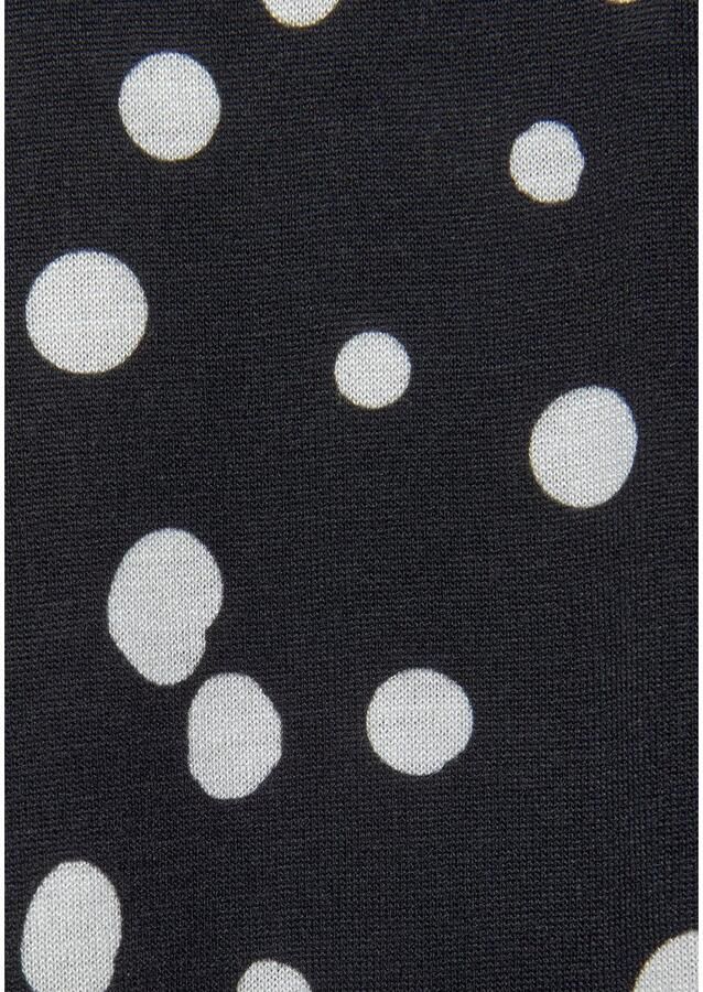 Vivance Maxirok met stippenprint en elastische tailleband zomerse jerseyrok - Foto 4
