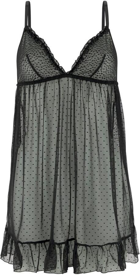 Vivance Negligé van mooi soft-mesh in stippenlook sexy lingerie - Foto 3