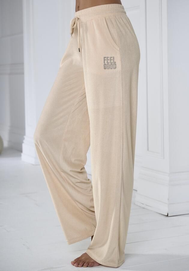 Vivance Nickybroek -Loungebroek met glanzend siersteentjes opschrift - Foto 8