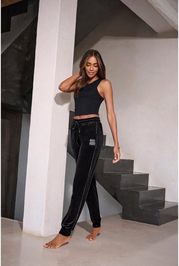 Vivance Nickybroek -Loungebroek met glitterprint - Foto 6