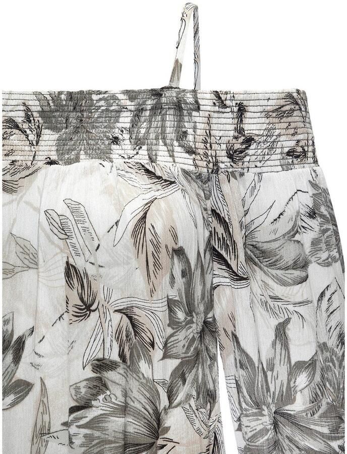 Vivance Off-shoulderjurk met allover-print en car hals