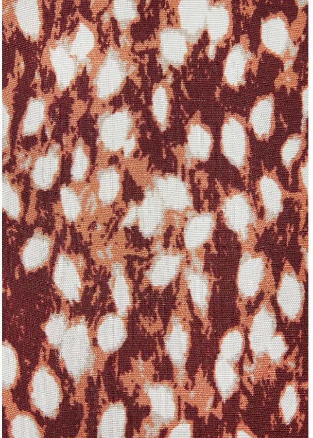 Vivance Palazzobroek met alloverprint wijde pijpen met bindband