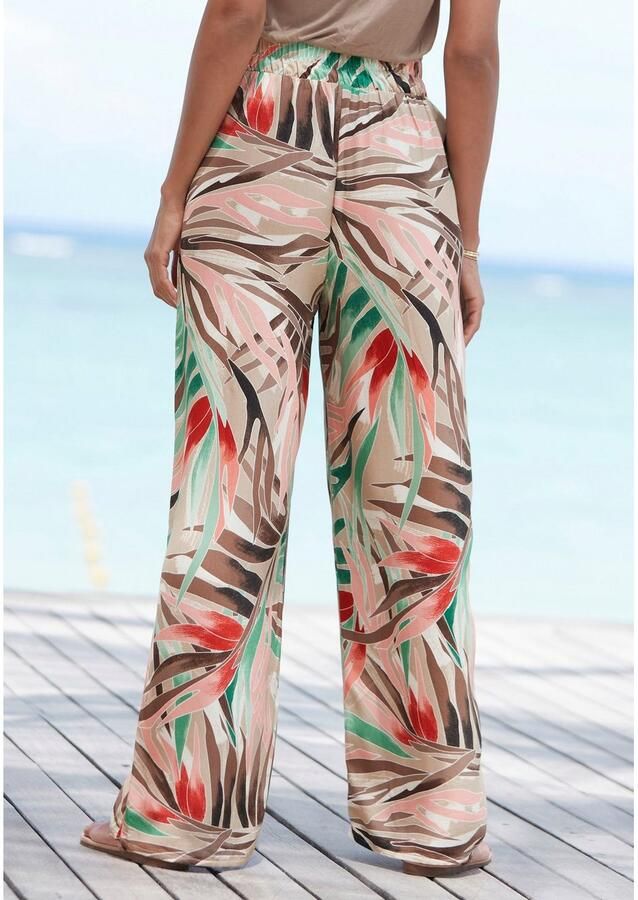 Vivance Palazzobroek van geweven viscose met vastgebonden riem stofbroek met zakken (Met vastgezette bindceintuur) - Foto 2