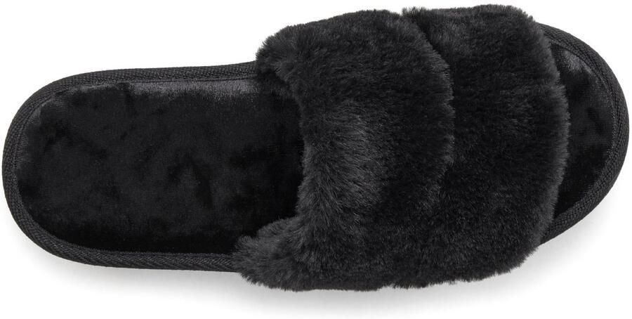 Vivance Pantoffels Pantolet Pluche pantoffels Muiltje open schoen - Foto 4