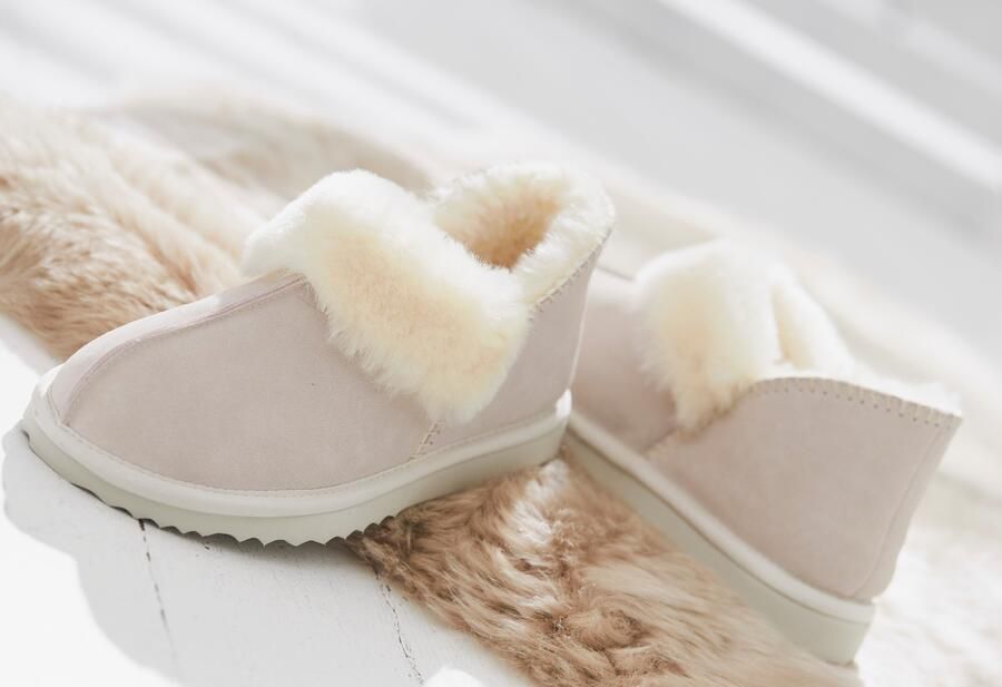 Vivance Pantoffels Pluche pantoffel pantolette pantoffel van lamswol - Foto 2