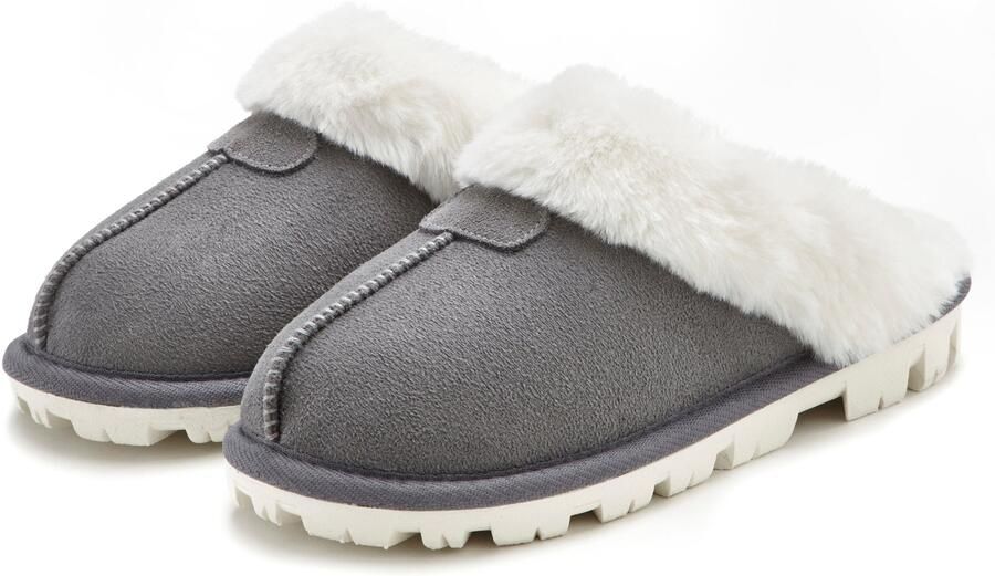 Vivance Pantoffels Pluche pantoffels Pantolet Pantoffels Clogs Slippers - Foto 5