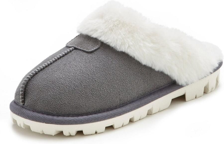 Vivance Pantoffels Pluche pantoffels Pantolet Pantoffels Clogs Slippers - Foto 3