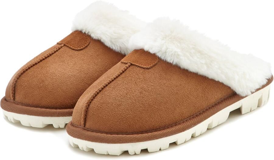 Vivance Pantoffels Pluche pantoffels Pantolet Pantoffels Clogs Slippers - Foto 6