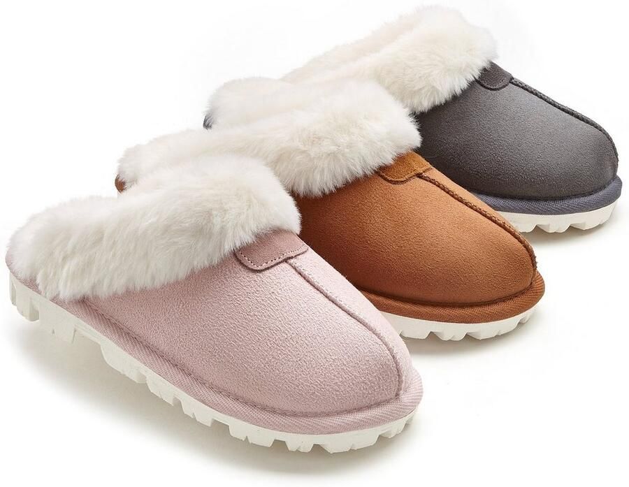 Vivance Pantoffels Pluche pantoffels Pantolet Pantoffels Clogs Slippers - Foto 3