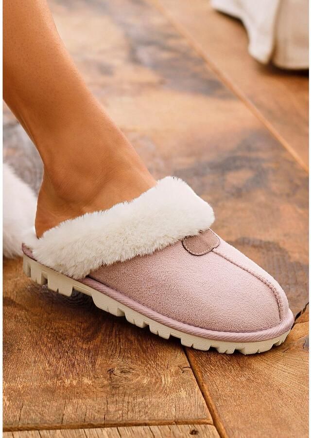 Vivance Pantoffels Pluche pantoffels Pantolet Pantoffels Clogs Slippers - Foto 3