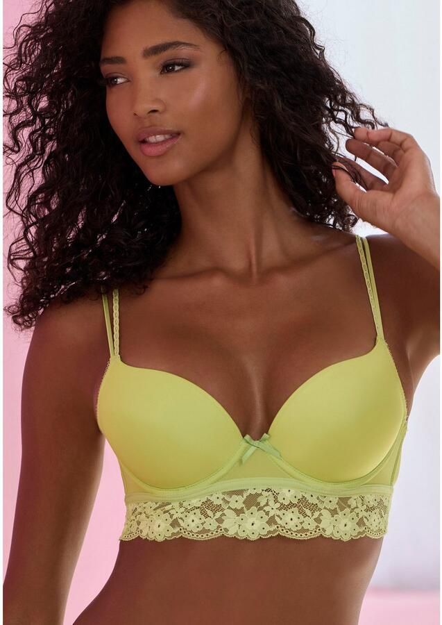 Vivance Push-up-bh Anisa met beugel en kant langs de onderborst sexy lingerie