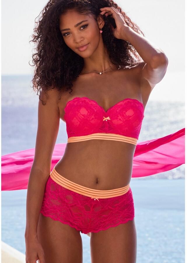 Vivance Hipster van elastisch kant met modieuze contrastkleuren - Foto 2