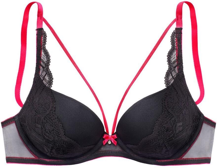 Vivance Push-up-bh met beugel met decoratieve elastische sierbanden sexy lingerie - Foto 3